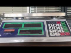 Conexión de impresora PC de báscula de peso para comestibles con retroiluminación, doble plato, LED verde