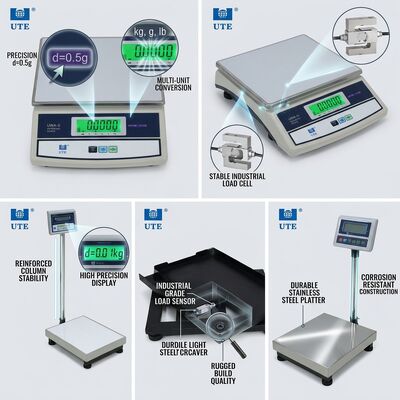 Precision Load Cell Digital Weighing Scale 6kg Laboratory Grade 0.1g Division