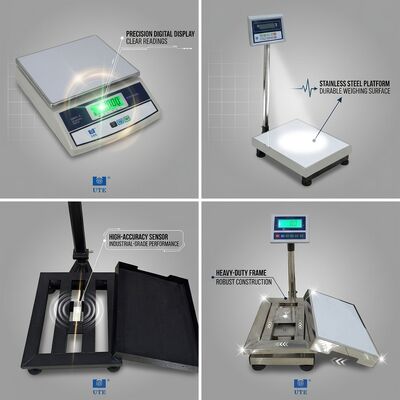 Counting Function Digital Weighing Scale 20kg Dual Display Backlit LED Keypad